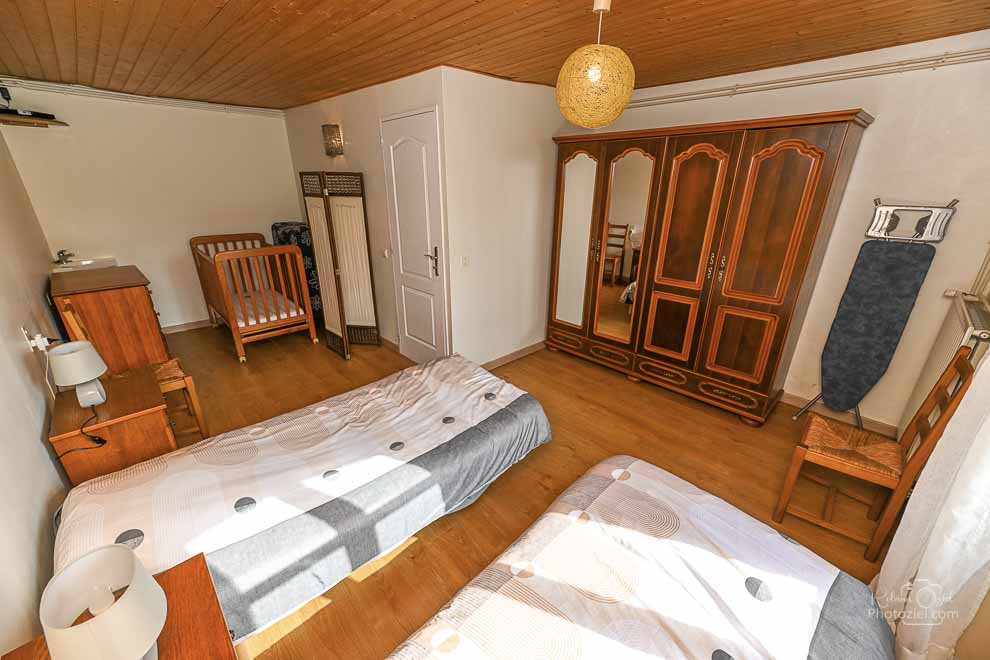 Grande chambre du gîte de 5 à 6 personnes en vendée